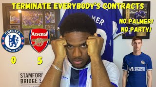 CHELSEA FAN ABSOLUTELY LOSES HIS MIND AFTER ARSENAL DESTROY CHELSEA 50 [upl. by Eedrahc]