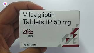 Zilda Tablet  Vildagliptin Tablet 50mg  Zilda Tablet Uses Benefits Dosage Review in Hindi [upl. by Shauna260]