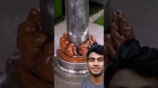 Candy crush chocolate hydraulic press shorts candy 😋🍫 wormmaker nutellacrush satisfying [upl. by Sivrahc]