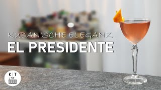 El Presidente Cocktail  Die Eleganz Kubas [upl. by Annaeel]