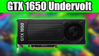 Undervolt your GTX 1650 for more FPS and Lower Temperature  Tutorial [upl. by Einaled639]