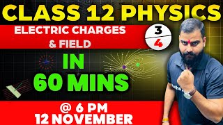 Class 12 Physics Electric Charges amp Fields 3 Concepts  PYQ  Class 12th  Boards Jugad Se [upl. by Adranoel]