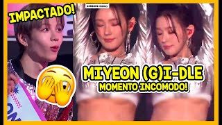 MIYEON PASA POR INCOMODO MOMENTO EN LOS MAMA 2023 GIDLE MOSTRANDO PROFESIONALISMO KPOPNEWS [upl. by Kreis]