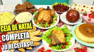 CEIA DE NATAL COMPLETA  10 RECEITAS DE NATAL  CUSTO TOTAL DELICIOSA E FÁCIL DE FAZER [upl. by Joacimah]