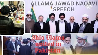 Allama Jawad naqavi Sahab speech in front of Iranian Foreign minister Mashallha Shia Ulama Unit [upl. by Noswad]