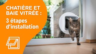 Comment installer une chatière sur une baie vitrée  3 étapes  MesDépanneursfr [upl. by Sharity]