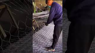 Cutting process of barbed wire fence [upl. by Rehsa]