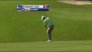 Shot of the Day Stewart Cink holes out for eagle at Kapalua 39 2010 [upl. by Huei]