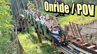 Gipfelstürmer  BergAchterbahn Onride Video Freizeitpark Ruhpolding 2024 [upl. by Kylstra]