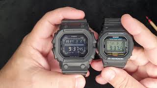 CASIO GSHOCK GX56BB KING AJUSTES Comparando o tamanho com o DW5600 [upl. by Amelia]