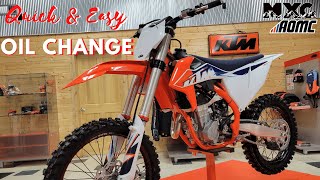 The best 20162022 KTM 450 SXF Oil Change Video on YOUTUBE [upl. by Anairo281]