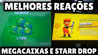 MELHORES REAÇÕES AO GANHAR BRAWLER NAS MEGACAIXAS E STARR DROP BRAWL STARS  Part 1 [upl. by Eenej]