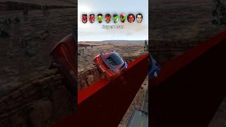 Super héros vs broken bridge  beamng beamngdrive beamngcrash superhero [upl. by Almond]