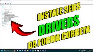 COMO INSTALAR OS DRIVERS DA SUA MÁQUINA DE FORMA CORRETA [upl. by Tanaka]