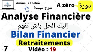 Bilan Financier Retraitements  Analyse Financière AZéro [upl. by Akinek]