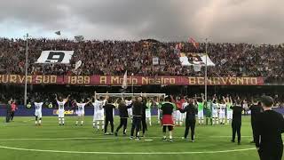 Spettacolo in Curva SUD Benevento  quotChe vinca o che perdaquot [upl. by Poppas]