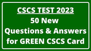 CSCS Test 2023  CSCS Card UK  CSCS Green Card Test  CiTB health amp Safety Test UK [upl. by Ytsur699]