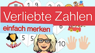 Merkspruch zu den verliebten Zahlen  Klasse 1  Mathematik  Grundschule  Lernen mit Leo [upl. by Anela]