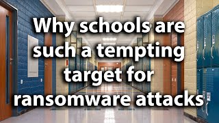 Why schools and universities are such a tempting target for ransomware attacks [upl. by Aguie]