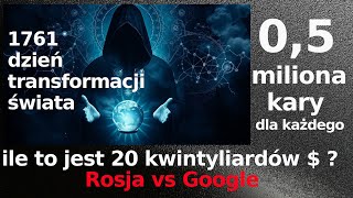 1761 dzień transformacji świata Ile to jest 20 kwintyliardów Nowy internet BRICS Nowe normy zdrowia [upl. by Cavill898]