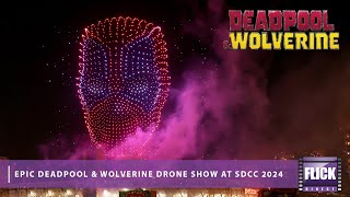 Epic Deadpool amp Wolverine Drone Show at SDCC 2024  Marvel’s Ultimate Sky Spectacle [upl. by Yelnek132]