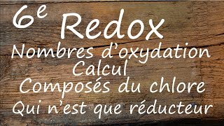 Nombre d’oxydation  chlore  calcul et csq [upl. by Atiniv]