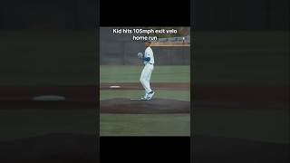 Kid hits 105mph exit Velo homerun shorts [upl. by Dietsche]