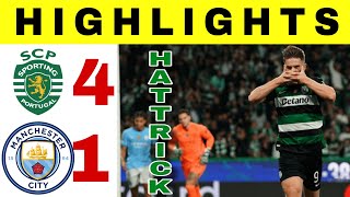 Sporting CP vs Manchester City  All Goals and Highlights Champions League 2024 Liga Champions [upl. by Allenaj]