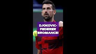 From one goat to another… novakdjokovic rogerfederer carlosalcaraz tennis atptour [upl. by Diamante619]