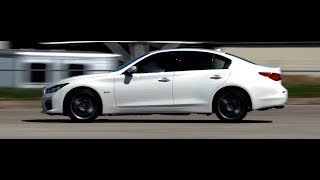 INFINITI Q50 RED SPORT 400 2018 060 and 0100 MPH [upl. by Airetahs]