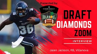 Jalen Jackson RB Villanova  2024 NFL Draft Prospect Zoom Interview [upl. by Limbert421]