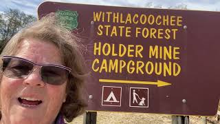 Tour of Holder Mine Campground in the Withlacoochee State Forest in Florida [upl. by Atinwahs]