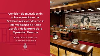 Comisión de Investigación trama Delorme  21 de noviembre de 2024  1630 horas [upl. by Godred]