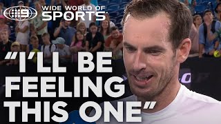 Exhausted Murray defies the odds in a five set thriller  Wide World of Sports [upl. by Beaudoin]