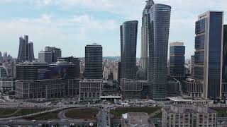 Atasehir  Finance center from Drone 4k Istanbul Turkey [upl. by Mandler84]