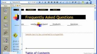 FrontPage Tutorial Internal amp External Hyperlinks Microsoft Training Lesson 71 [upl. by Sadirah]