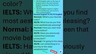 Normal VS IELTS ENGLISH SpeakConnect viralshort shortshort viral [upl. by Silberman]