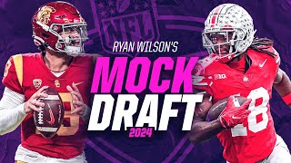 NFL Mock Draft Patriots TRADE UP to No 1 for Caleb Williams  CBS Sports [upl. by Minnnie]