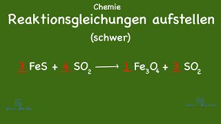 Chemie  Reaktionsgleichungen schwer [upl. by Weinreb920]