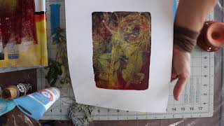 Finding Rich Colors  Gelli Printing Session [upl. by Sanburn]