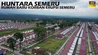 Huntara Rumah Baru Korban Erupsi Semeru Lumajang  DRONE VIDEO 4K [upl. by Stephens]