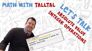 Absolute Value Integer Operations  Math with TallTal [upl. by Asilegna]