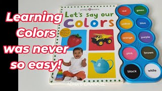 Interactive BookGame for Preschoolers amp Toddlers  Learn Colors and words with Family Priddy Books [upl. by Anaert889]