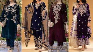 New 2022 velvet dress designs for velvet lover girls Top Stylish And Beautiful velvet Shirts [upl. by Pauli]