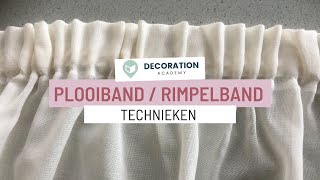 Plooiband en Rimpelband  Textiel techniek [upl. by Yrallih]