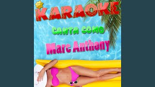 Preciosa Popularizado por Marc Anthony Karaoke Version [upl. by Adeline606]