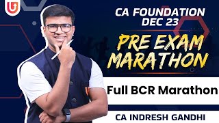 CA Foundation Pre Exam Marathons Dec 23  BUSINESS LAW  Full BCR Marathon  CA Indresh Gandhi [upl. by Elbertina]