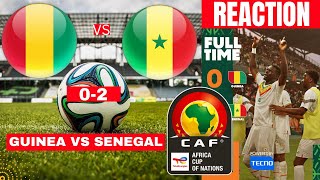 Guinea vs Senegal 02 Live Africa Cup Nations AFCON Football Match Score Teranga Lions Highlights [upl. by Philina]