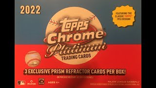 2022 Topps Chrome Platinum Blaster Box 9 [upl. by Aeresed]