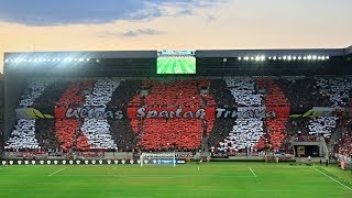 SPARTAK TRNAVA vs Legia Warszawa 3172018 CHOREO [upl. by Nnylassej]